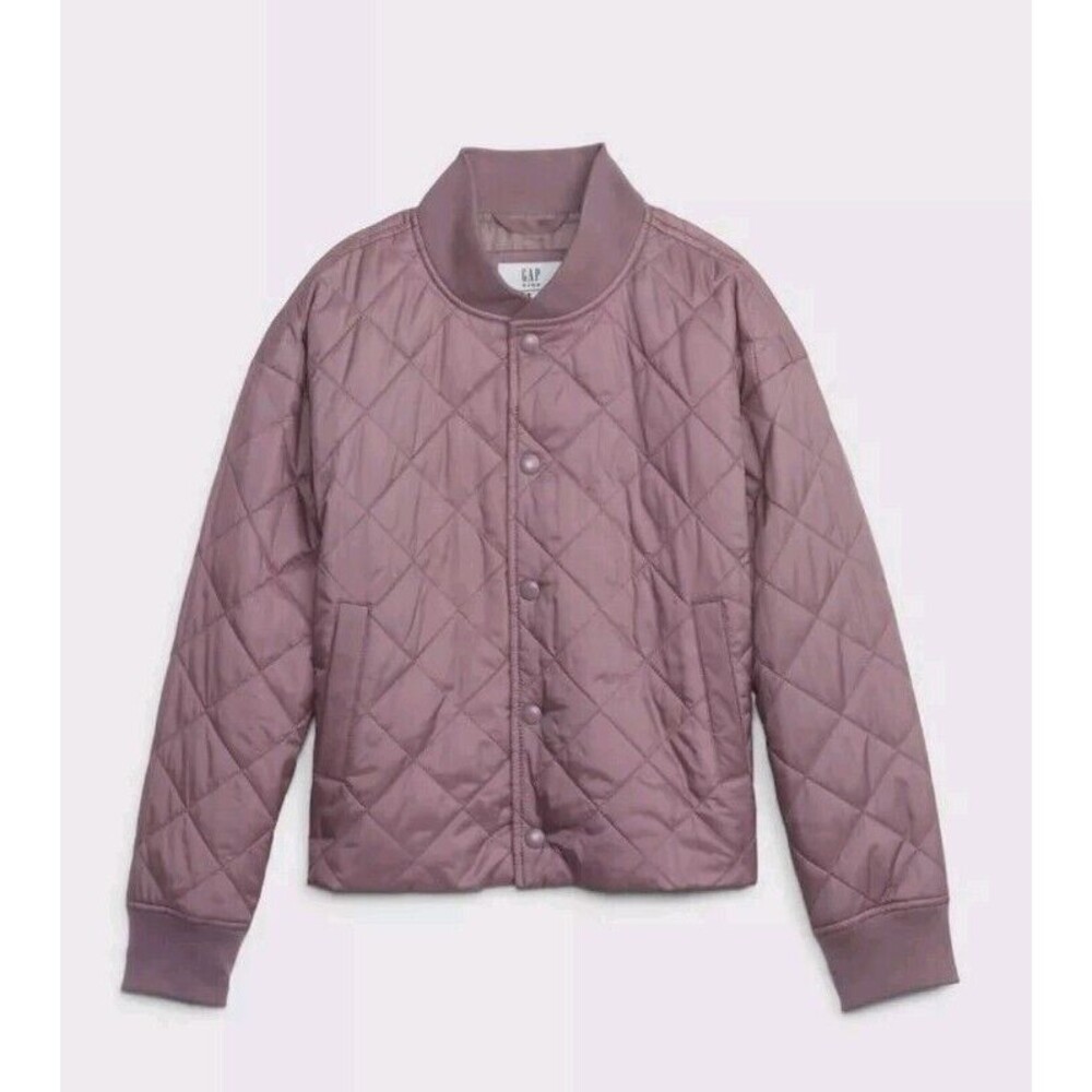 GAP Kids lightweight quilted puffer jacket In Lavender Size large (10-11)